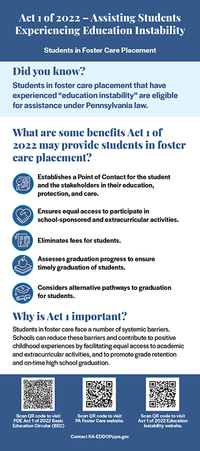 screenshot of Foster Care Educator rack card side 2